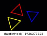 colorful glitch triangle... | Shutterstock . vector #1926373328