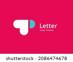letter t with heart logo icon... | Shutterstock .eps vector #2086474678