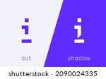 set of letter i minimal logo... | Shutterstock .eps vector #2090024335