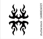 tribal art tattoo set with... | Shutterstock .eps vector #1688826025