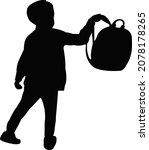 a school boy with bag ... | Shutterstock .eps vector #2078178265