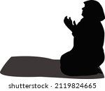 a woman praying  body... | Shutterstock .eps vector #2119824665