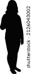 a woman body silhouette vector | Shutterstock .eps vector #2126043002