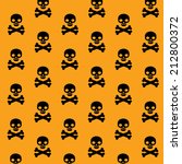 vector pattern with skulls and... | Shutterstock .eps vector #212800372
