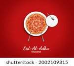 eid al adha mubarak greeting... | Shutterstock . vector #2002109315