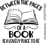reading books lettering.... | Shutterstock .eps vector #1930797482