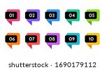 bullet points  info markers.... | Shutterstock .eps vector #1690179112