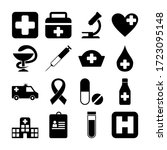 black health medical icon pack... | Shutterstock .eps vector #1723095148