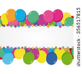 balloons and stars | Shutterstock .eps vector #356517815
