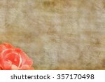 romantic paper with rose | Shutterstock . vector #357170498