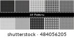 set of 10 seamless patterns... | Shutterstock .eps vector #484056205