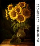 Bouquet Of Sunflowers In A Jug
