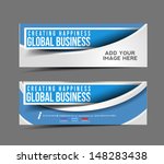 set of modern global business... | Shutterstock .eps vector #148283438