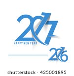 happy new year 2016 and 2017... | Shutterstock .eps vector #425001895