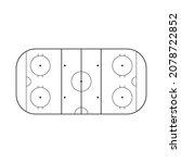 ice hockey field. ice hockey... | Shutterstock .eps vector #2078722852