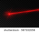 abstract red laser beam.... | Shutterstock .eps vector #587332058