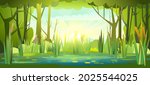 Summer Forest Landscape With A...