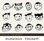 expression | Shutterstock .eps vector #55626649