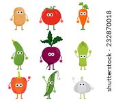 collection of cute vector... | Shutterstock .eps vector #232870018