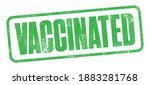 vaccinated stamp with detailed... | Shutterstock .eps vector #1883281768