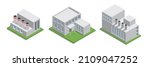 isometric industrial building... | Shutterstock .eps vector #2109047252