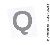 letter q magazine cut out font  ... | Shutterstock . vector #2159465265
