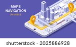 city map route navigation... | Shutterstock .eps vector #2025886928