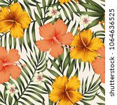 tropical exotic tender lovely... | Shutterstock .eps vector #1064636525