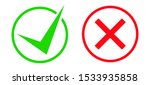 the green checkmark and red x... | Shutterstock .eps vector #1533935858