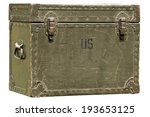 Vintage Green Military Chest...