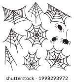 web spider web  icon set.... | Shutterstock .eps vector #1998293972