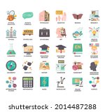 education   thin line and pixel ... | Shutterstock .eps vector #2014487288