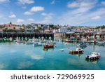 Harbor and Skyline of Saint Peter Port, Guernsey, Channel Islands, UK