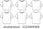 vector short sleeved t shirt... | Shutterstock .eps vector #2122694585