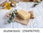Natural bathroom product, handcrafted soap, horizontal
