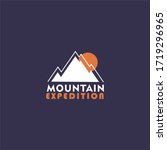 mountain expedition logo... | Shutterstock .eps vector #1719296965