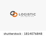 logistic logo  arrow design... | Shutterstock .eps vector #1814076848