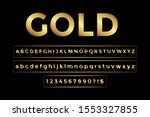 Golden Glossy Font  Gold...