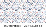 seamless floral pattern  set ... | Shutterstock .eps vector #2144218555