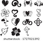 a set of heart icons suitable... | Shutterstock .eps vector #1727021392