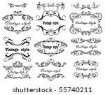 vintage design. set. | Shutterstock .eps vector #55740211