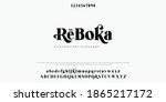 abstract fashion font alphabet. ... | Shutterstock .eps vector #1865217172