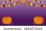 purple card for halloween... | Shutterstock . vector #1842072325