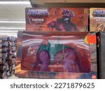 Small photo of Hanover, Maryland, US - March 02, 2023: Panthor Savage Cat reissue collectable He Man toy on sale at Ollies Bargain Outlet liquidation retail store