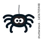 cute black spider icon. vector... | Shutterstock .eps vector #1656705448