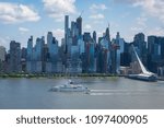 Small photo of New York, NY / USA - May 23rd, 2018: USNS Maury (LCS 9) parades on Hudson River during Fleet Week 2018