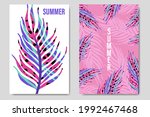 set summer cards perfect for... | Shutterstock .eps vector #1992467468