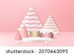 display background and podium... | Shutterstock .eps vector #2070663095