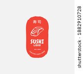 sushi logo template. japanese... | Shutterstock .eps vector #1882910728