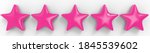 3d five pink star on color... | Shutterstock . vector #1845539602